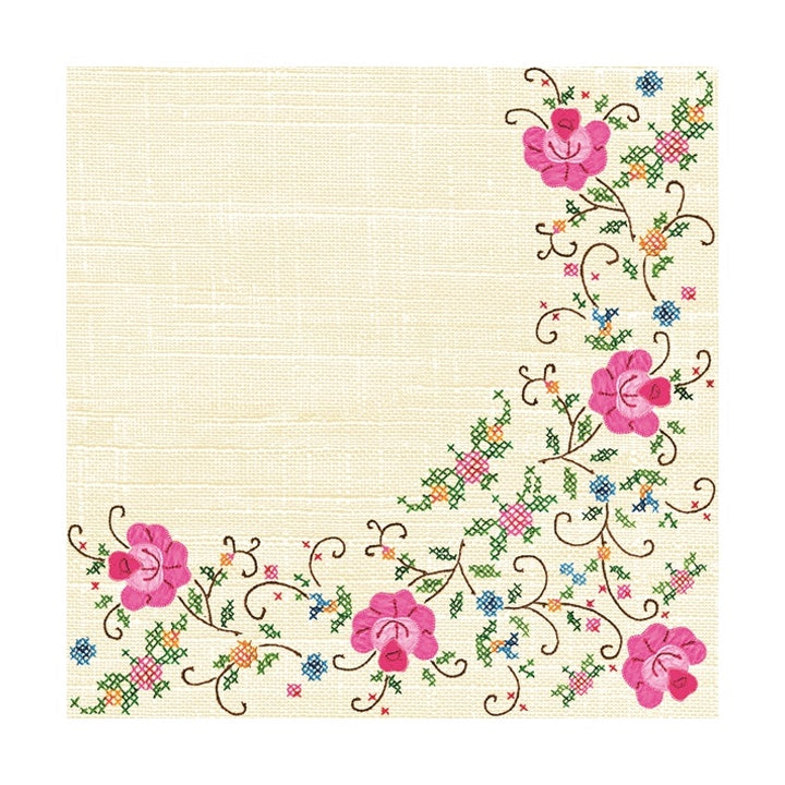 Eko serviete za decoupage Cross Stitch Frame - 1 kos