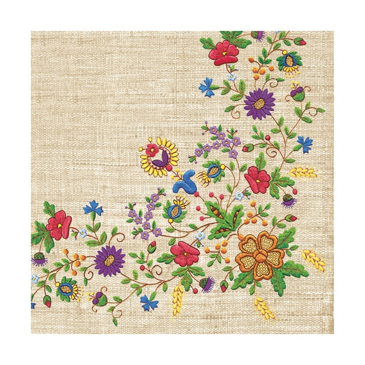 Eko serviete za decoupage Kashubian Folk 5 - 1 kos