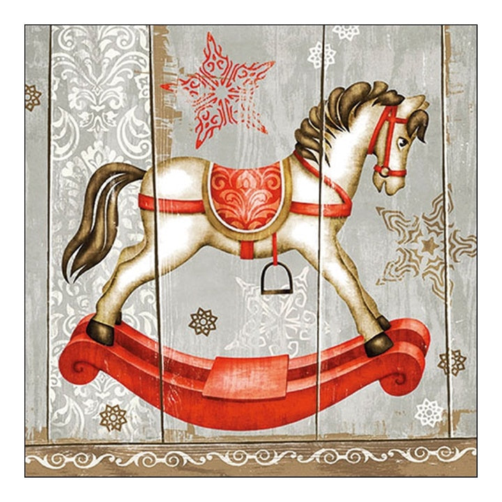 Eko serviete za decoupage Rocking Horse - 1 kos