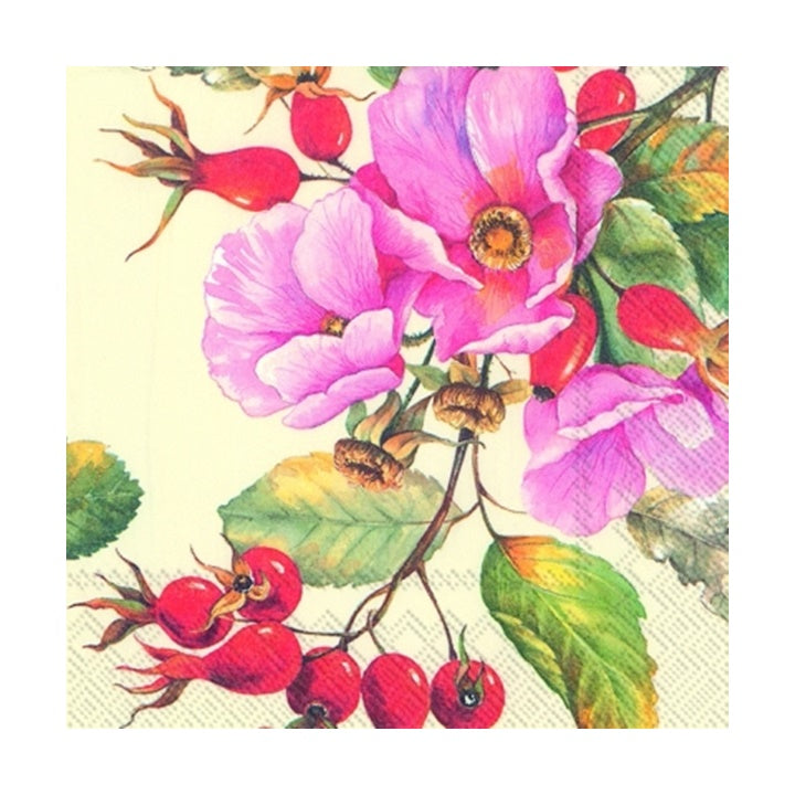 Eko serviete za decoupage Wild Rose - 1 kos