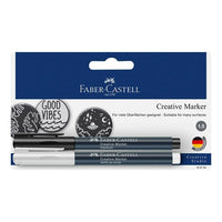 Faber Castell ustvarjalni markerji beli/črni