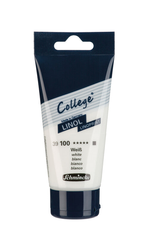 Barva za linorez Schmincke College Linol 75 ml – 100 Bela