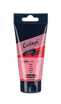 Barva za linorez Schmincke College Linol 75 ml – 300 Rdeča