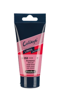 Barva za linorez Schmincke College Linol 75 ml – 350 Temno rdeča