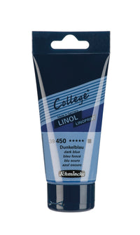 Barva za linorez Schmincke College Linol 75 ml – 450 Temno modra