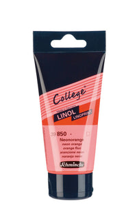 Barva za linorez Schmincke College Linol 75 ml – 850 Neon oranžna