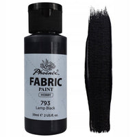 Farba na tekstil Phoenix 59 ml – sajasto črna