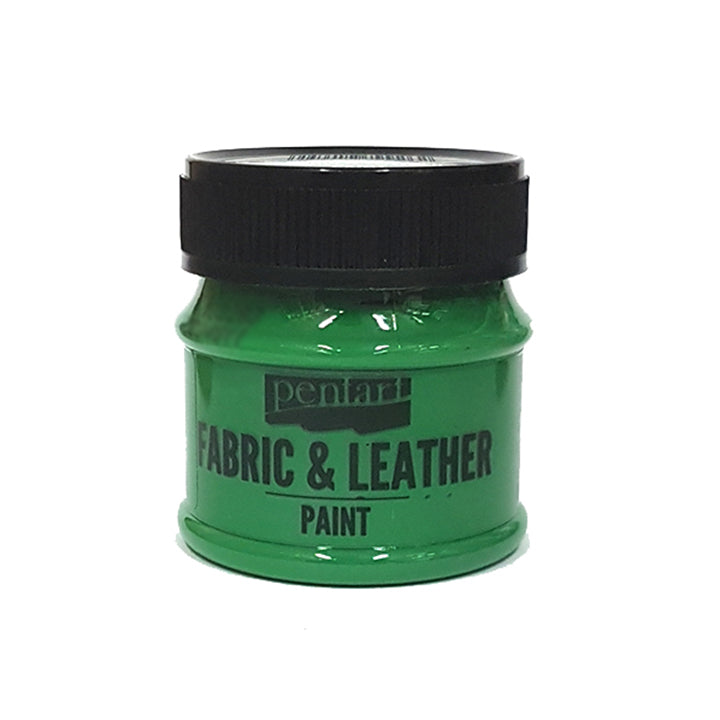 Barva za tekstil in usnje Pentart 50 ml – borovo zelena