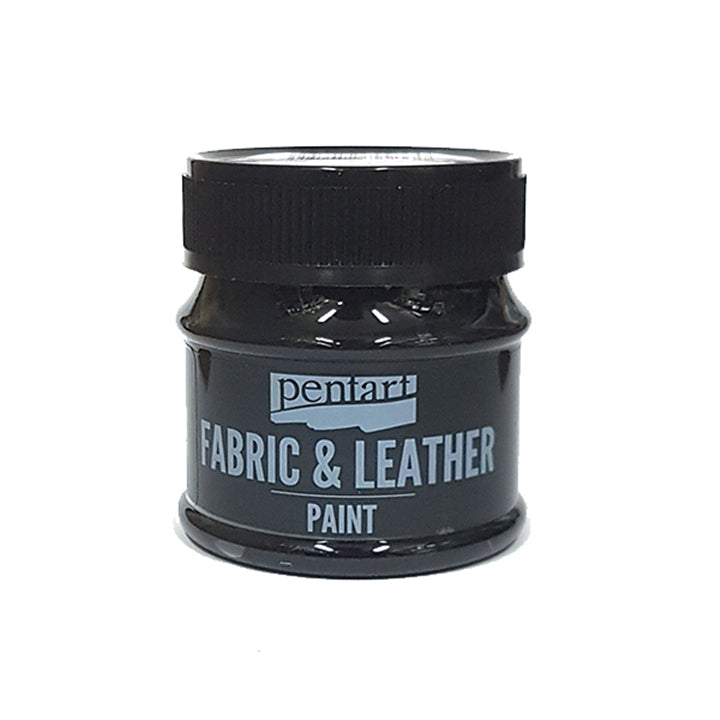 Barva za tekstil in usnje Pentart 50 ml – črna