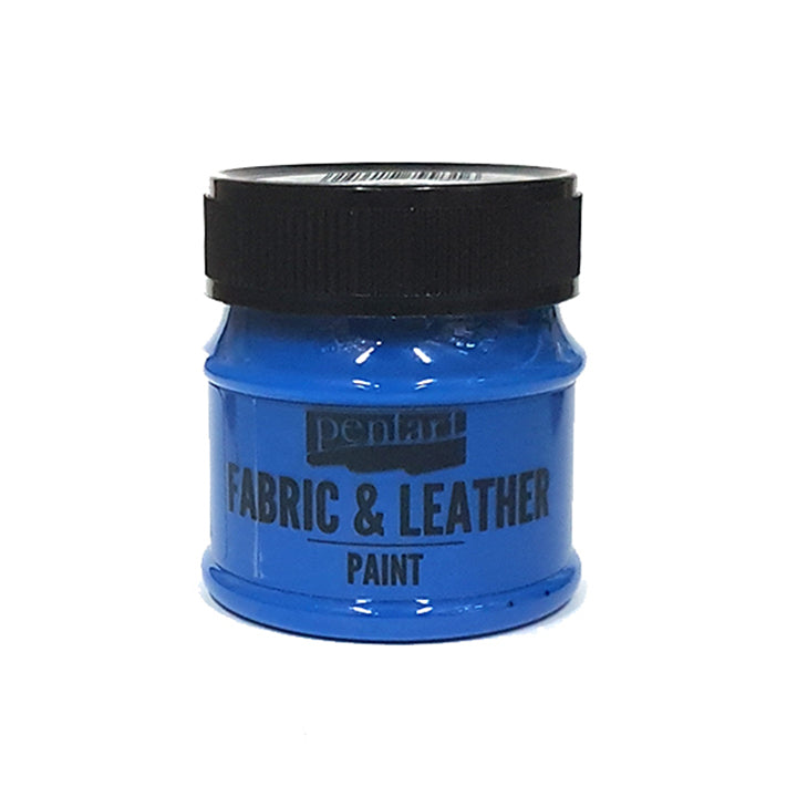 Barva za tekstil in usnje Pentart 50 ml – modra