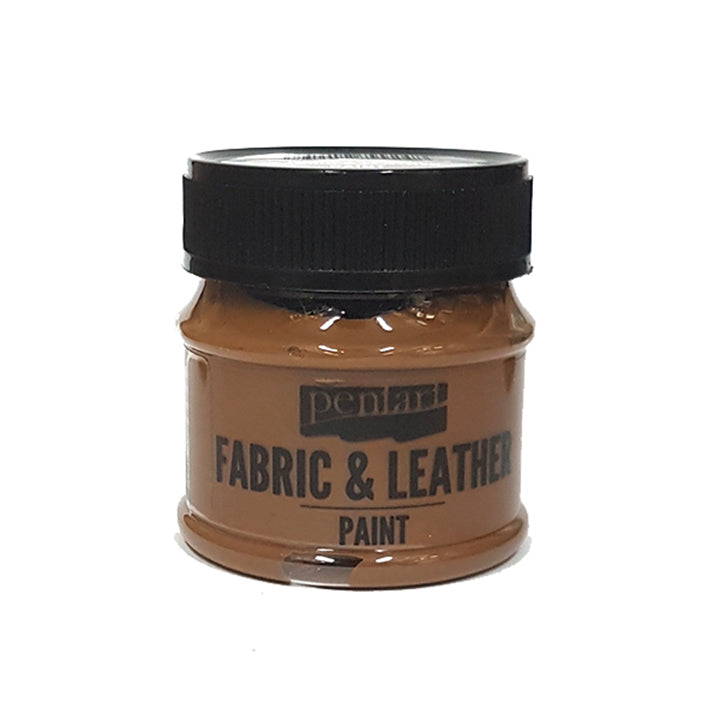 Barva za tekstil in usnje Pentart 50 ml – temnorjava