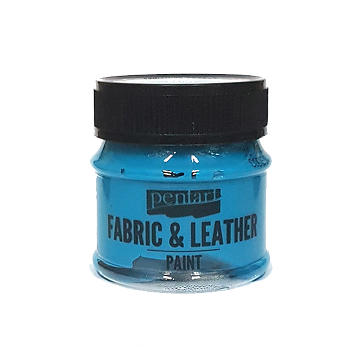 Barva za tekstil in usnje Pentart 50 ml – turkizno modra