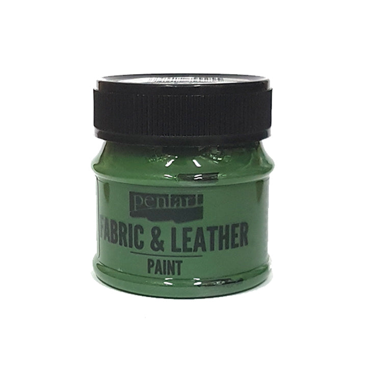 Barva za tekstil in usnje Pentart 50 ml – zelena
