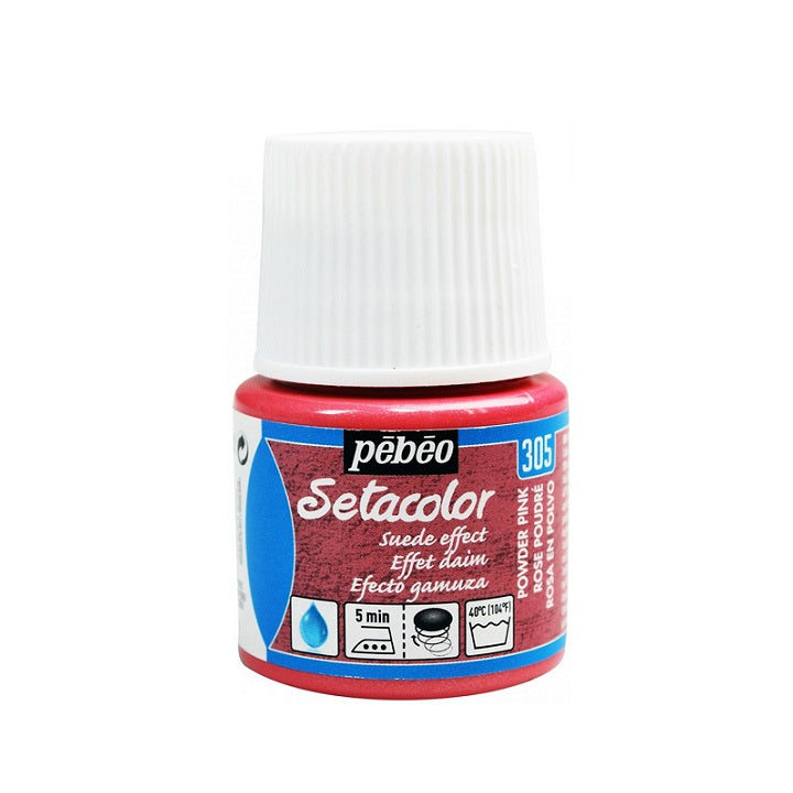 Barva za tekstil Pebeo Setacolor Suede Effect 45 ml – kraljevsko modra