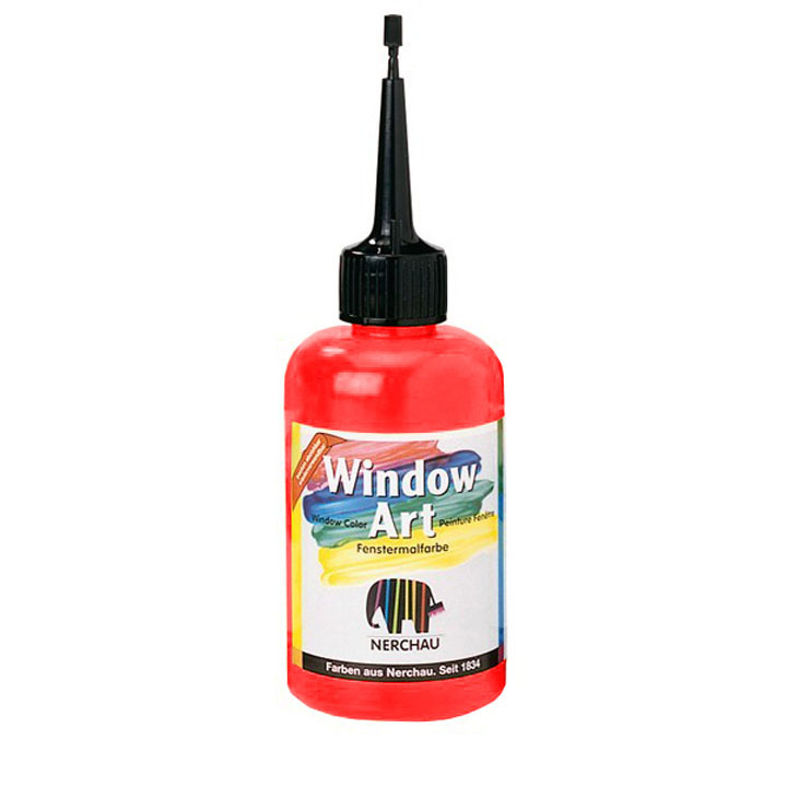 Barve za okna Window Art 80ml – rdeča