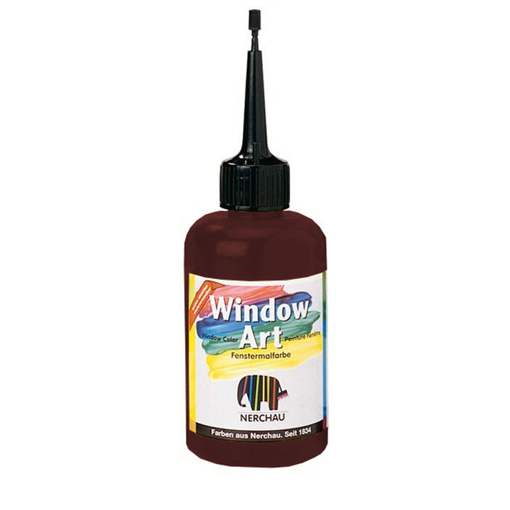 Barve za okna Window Art 80ml – rjava