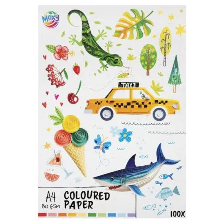 Farebný papier A4 - sada 70 listov