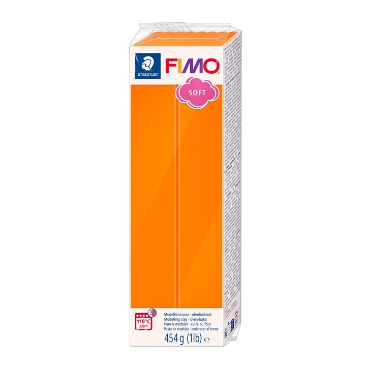 FIMO mehka polimerna glina 454g – Mandarina