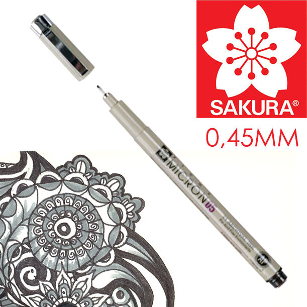 Flomaster za tehnično risanje SAKURA Pigma Micron BLACK | izberite debelino – pogled 7