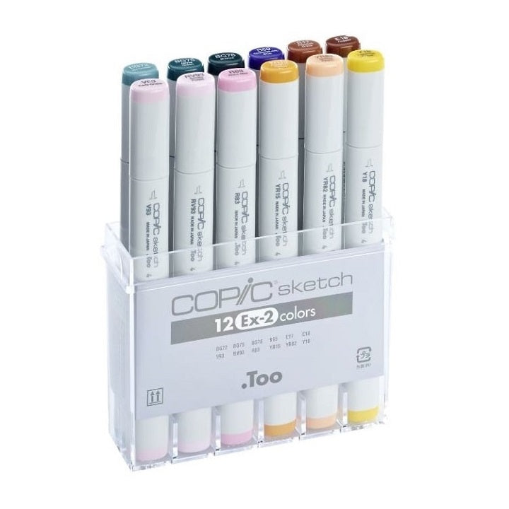 Flomastri COPIC Sketch Ex-2 set 12 kom