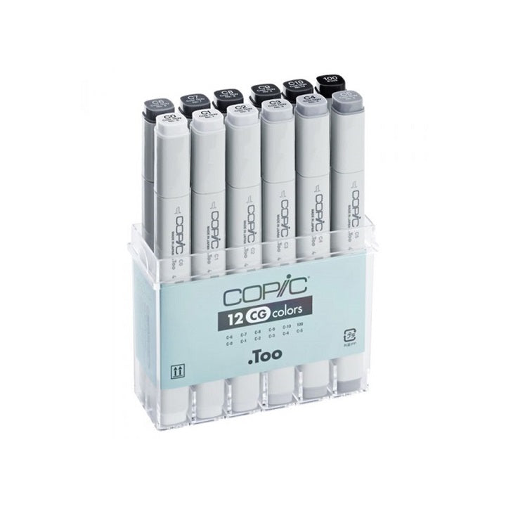 Flumastri COPIC Classic Gray Colours - set 12 kom