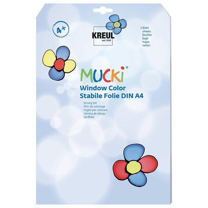 Folija za barve za steklo MUCKI KREUL - 3 listi A4
