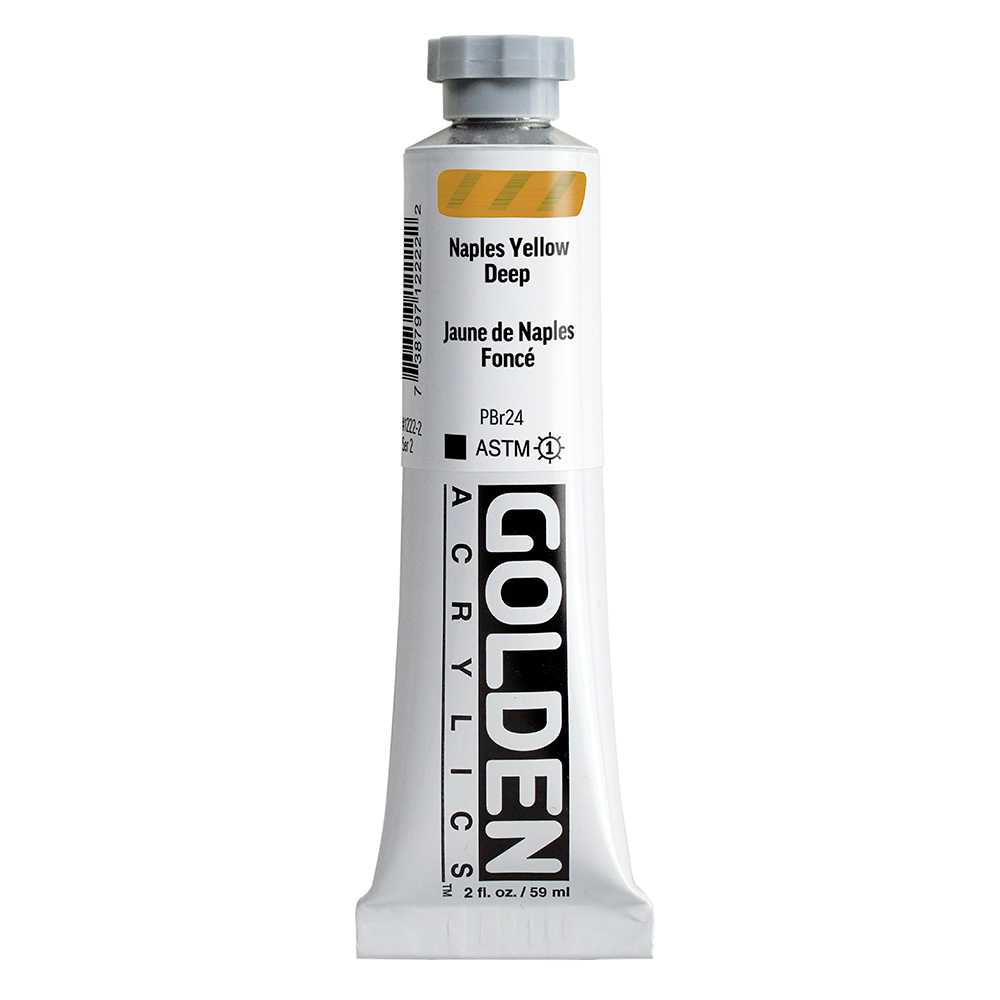 GOLDEN Heavy Body akrilna barva 59 ml – Naples Yellow Deep