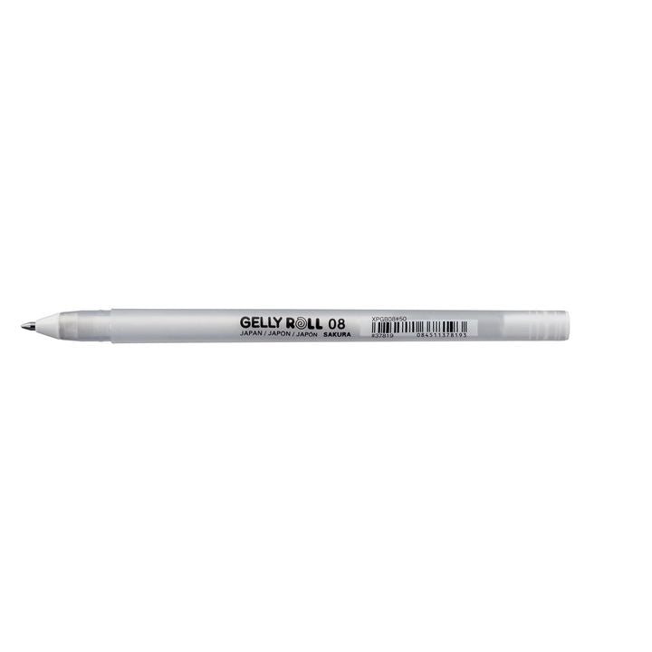 Gel pisala Sakura Gelly Roll beli odtenki | različne debeline – pogled 3