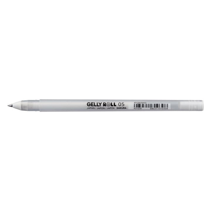 Gel pisala Sakura Gelly Roll beli odtenki | različne debeline – pogled 4