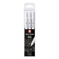 Gelna pisala Sakura Gelly Roll bright white - 3 kosi | različne variante - 05 fina