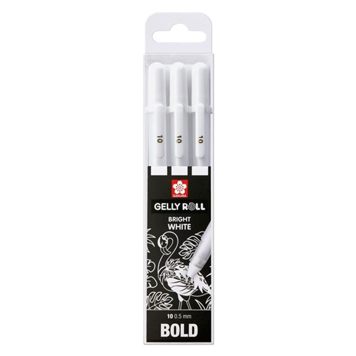 Gelna pisala Sakura Gelly Roll bright white - 3 kosi | različne variante – pogled 3