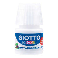 Giotto Decor akrilna barva mat 25 ml – bela
