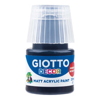 Giotto Decor akrilna barva mat 25 ml – črna