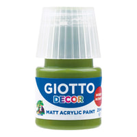 Giotto Decor akrilna barva mat 25 ml – olivno zelena