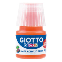 Giotto Decor akrilna barva mat 25 ml – oranžna