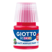 Giotto Decor akrilna barva mat 25 ml – škrlatno rdeča