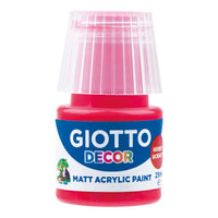 Giotto Decor akrilna barva mat 25 ml – vermilion rdeča