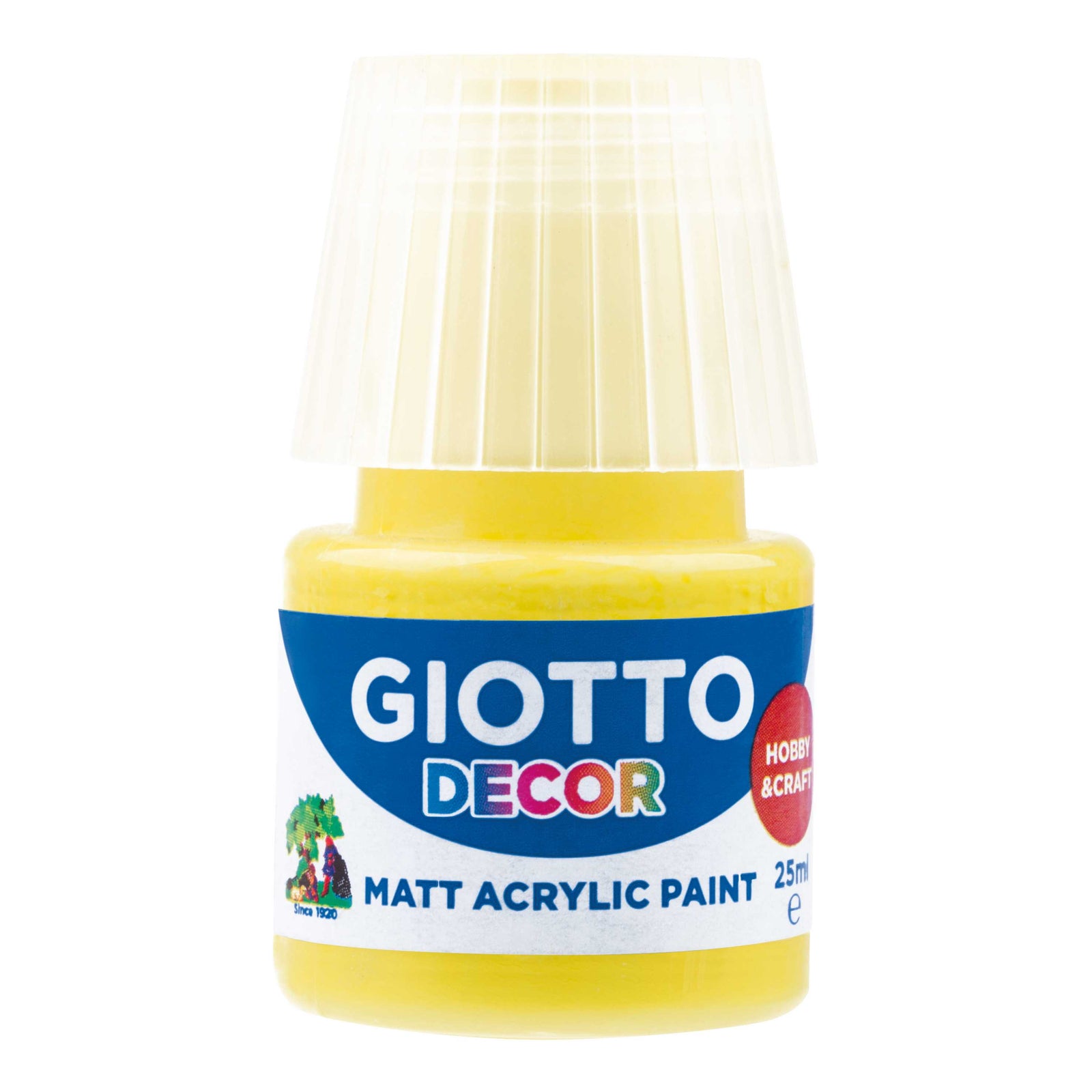 Giotto Decor akrilna barva mat 25 ml – rumena