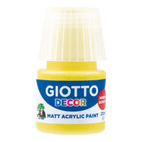 Giotto Decor akrilna barva mat 25 ml – rumena