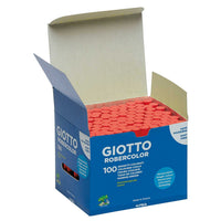 giotto robercolor brezprašne krede 100 kos – rdeča