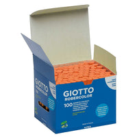 giotto robercolor brezprašne krede 100 kos – oranžna