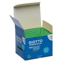giotto robercolor brezprašne krede 100 kos – zelena