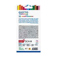 GIOTTO Robercolor Carré brezprašne krede oglate barvne 12 kosov