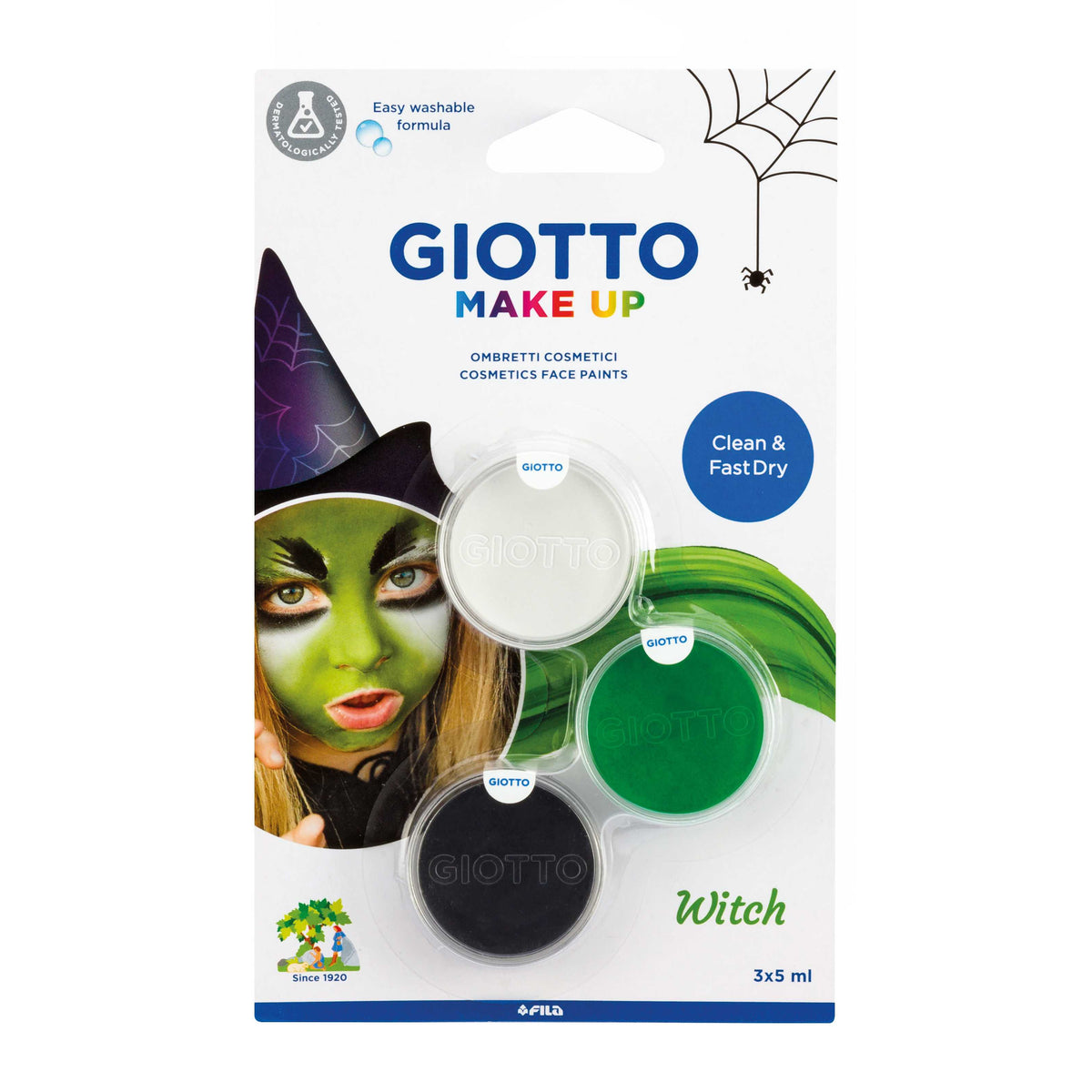 GIOTTO set barv za obraz Čarovnica 3 x 5 ml