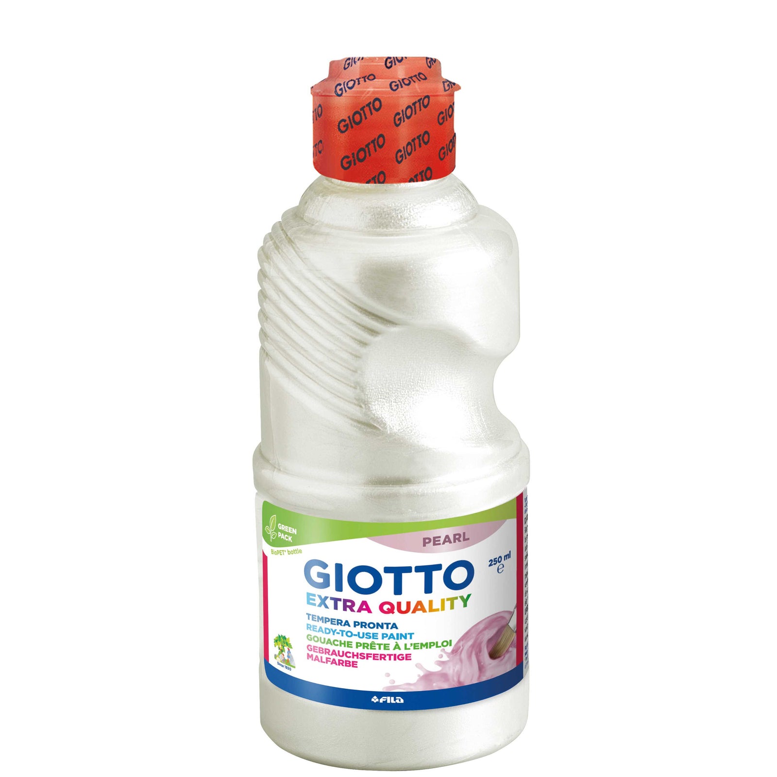 Giotto tempera barva biserna 250 ml – bela