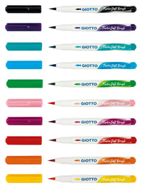 Čopičasti flomastri GIOTTO Turbo Soft Brush - 10 kosov