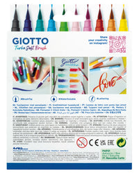 Čopičasti flomastri GIOTTO Turbo Soft Brush - 10 kosov
