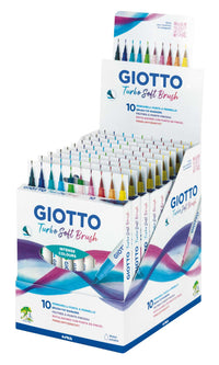 Čopičasti flomastri GIOTTO Turbo Soft Brush - 10 kosov