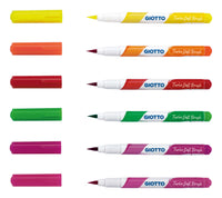 Čopičasti flomastri GIOTTO Turbo Soft Brush Fluo 6 kosov