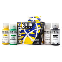 GOLDEN Fluid set akrilnih barv Intro 6 x 30 ml